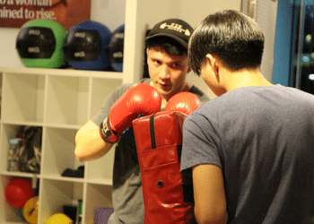 Private Muay Thai group session at fierce fitness penang