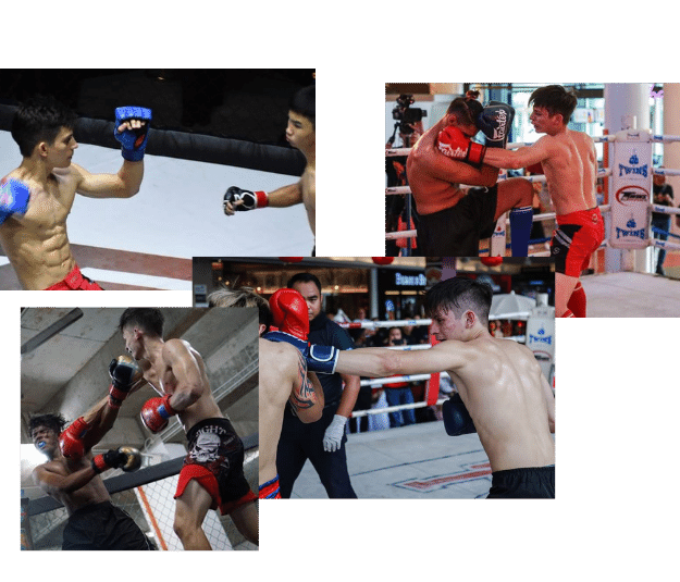 marco germani fighting muay thai, boxing and kickboxing